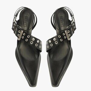 SCHUTZ Jess Pump - Genuine Leather - Black - Size 10